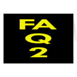 Black Fa Q 2 Fuck U 2 Greeting Cards