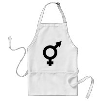 black fe-male icon aprons