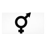 black fe-male icon photo cards
