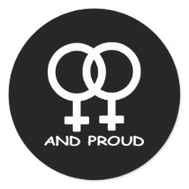 Black Fem Fem Symbol Proud stickers