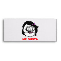 Black Female Me Gusta Comic Rage Face Meme Envelopes