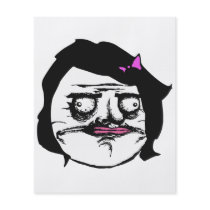 Black Female Me Gusta Comic Rage Face Meme Flyers