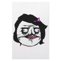 Black Female Me Gusta Comic Rage Face Meme Stationery Paper