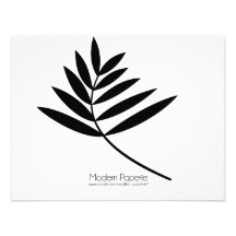 Black Fern Modern 50th Birthday / Special Event Invite