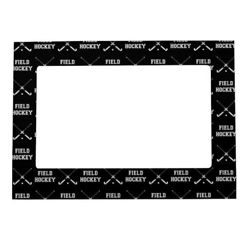 Black Field Hockey Picture Frame Zazzle