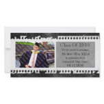 Black Film Frame Grunge Graduation Photo Card photo cards