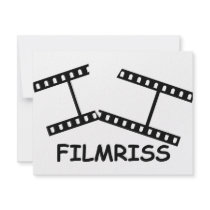 black Filmriss icon invitations