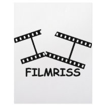 black Filmriss icon letterhead