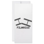 black Filmriss icon Customized Rack Card