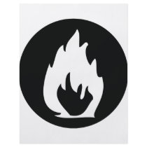 black fire icon flyers