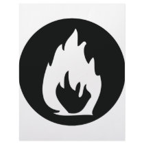 black fire icon letterhead