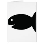 black fish icon card