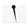 black fixing pin icon post card