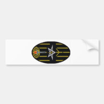 Black flame - Black Fleming Bumper Sticker