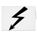 black flash icon greeting cards