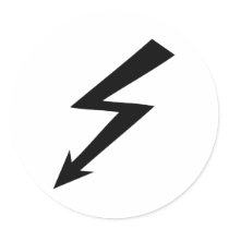 black flash icon stickers
