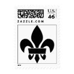 Black Fleur de lis Stamp