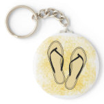 Black Flip Flop Keychain