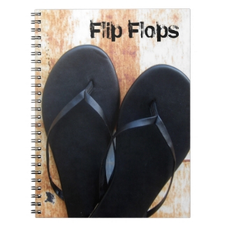 Black Flip Flops Note Book