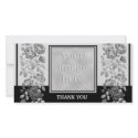 Black Floral and Elegant Thank You photo cards by semas87 Black Floral and Elegant Thank You photo cards