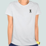Black Floral Easter Bunny t-shirts