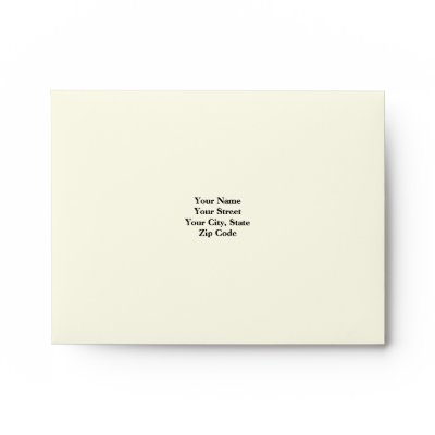 Black Floral RSVP Envelope