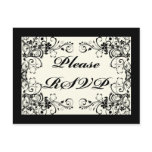 Black Floral Wedding Invitation Set Black Floral Wedding Invitation Set