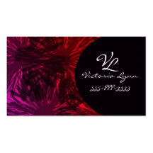 black flower business card templates