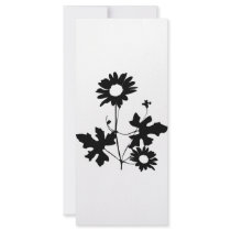 black flowers cirrus icon rack cards