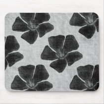Black Flowers Mousepad mousepads