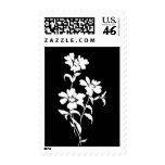 Black Flowers Postage