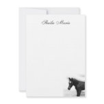 Black Foal Flat Card Custom Announcement
