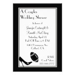 Black Football Couples Wedding Shower Invitation