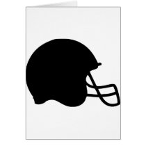 black football helmet icon cards