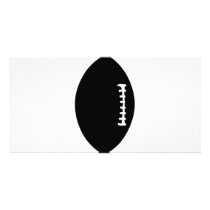 black football icon photo cards