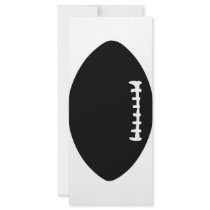 black football icon rack cards
