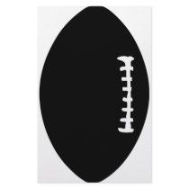 black football icon stationery