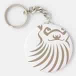 Black Footed Ferret in Swish Drawing Style Keychain
