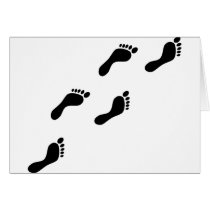 black footprints card