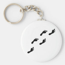 black footprints key chains