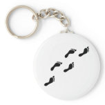 black footprints key chains