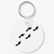 black footprints keychains by Tomaniac black footprints keychains