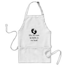 Black Footprints Little Feet Big Imprints Aprons