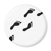 black footprints magnets
