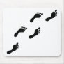 black footprints mouse pads