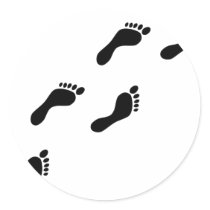 black footprints stickers