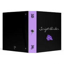 Black Forest Script Binder (Purple)