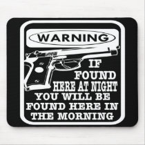 Black Found Night Found Morning mousepads