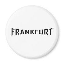 black Frankfurt icon magnets