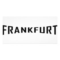 black Frankfurt icon Photo Card